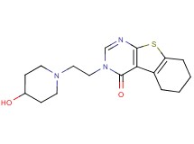3-[2-(4-hydroxypiperidin-1-yl)ethyl]-5,6,7,8-tetrahydro[1]benzothieno[2,3-d]pyrimidin-4(3H)-one