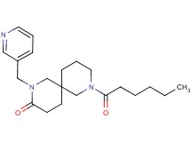 8-hexanoyl-2-(3-pyridinylmethyl)-2,8-diazaspiro[5.5]undecan-3-one