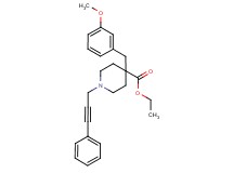 ethyl 4-(3-methoxybenzyl)-1-(3-phenyl-2-propyn-1-yl)-4-piperidinecarboxylate