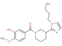5-{[3-(1-butyl-1H-imidazol-2-yl)-1-piperidinyl]carbonyl}-2-methoxyphenol