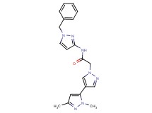 N-(1-benzyl-1H-pyrazol-3-yl)-2-(2,5-dimethyl-1'H,2H-3,4'-bipyrazol-1'-yl)acetamide