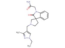 2-[1'-[(1-ethyl-3-methyl-1H-pyrazol-4-yl)methyl]-2-oxospiro[indole-3,3'-pyrrolidin]-1(2H)-yl]acetamide