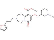methyl 3-[(2E)-3-(2-furyl)-2-propen-1-yl]-9-[(1-methyl-3-piperidinyl)methoxy]-7-oxo-1,2,3,4,5,7-hexahydropyrido[1,2-d][1,4]diazepine-10-carboxylate