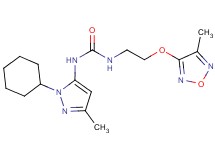 N-(1-cyclohexyl-3-methyl-1H-pyrazol-5-yl)-N'-{2-[(4-methyl-1,2,5-oxadiazol-3-yl)oxy]ethyl}urea