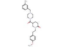 1-[2-(4-methoxyphenyl)ethyl]-5-{[4-(3-methylbenzyl)-1-piperazinyl]carbonyl}-2-piperidinone