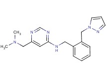 6-[(dimethylamino)methyl]-N-[2-(1H-pyrazol-1-ylmethyl)benzyl]pyrimidin-4-amine