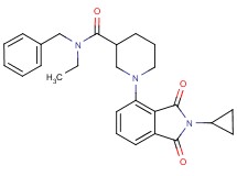 N-benzyl-1-(2-cyclopropyl-1,3-dioxo-2,3-dihydro-1H-isoindol-4-yl)-N-ethyl-3-piperidinecarboxamide
