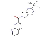 2-[(2-tert-butyl-5,7-dihydro-6H-pyrrolo[3,4-d]pyrimidin-6-yl)carbonyl]-1,8-naphthyridine