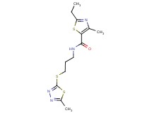 2-ethyl-4-methyl-N-{3-[(5-methyl-1,3,4-thiadiazol-2-yl)thio]propyl}-1,3-thiazole-5-carboxamide