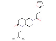 (4aS*,8aR*)-6-[3-(2-furyl)propanoyl]-1-(3-methylbutyl)octahydro-1,6-naphthyridin-2(1H)-one