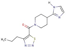 4-(1H-imidazol-2-yl)-1-[(4-propyl-1,2,3-thiadiazol-5-yl)carbonyl]piperidine
