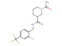N~3~-[2-fluoro-4-(trifluoromethyl)benzyl]-1,3-piperidinedicarboxamide
