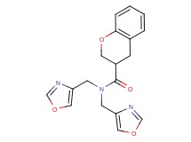 N,N-bis(1,3-oxazol-4-ylmethyl)chromane-3-carboxamide