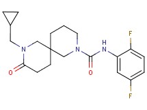8-(cyclopropylmethyl)-N-(2,5-difluorophenyl)-9-oxo-2,8-diazaspiro[5.5]undecane-2-carboxamide