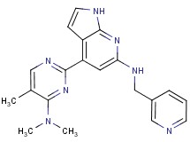 4-[4-(dimethylamino)-5-methylpyrimidin-2-yl]-N-(pyridin-3-ylmethyl)-1H-pyrrolo[2,3-b]pyridin-6-amine