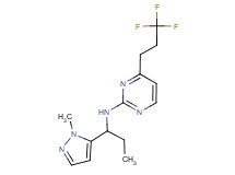 N-[1-(1-methyl-1H-pyrazol-5-yl)propyl]-4-(3,3,3-trifluoropropyl)pyrimidin-2-amine