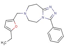 7-[(5-ethyl-2-furyl)methyl]-3-phenyl-6,7,8,9-tetrahydro-5H-[1,2,4]triazolo[4,3-d][1,4]diazepine