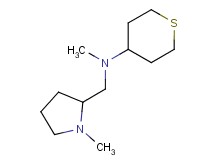 N-methyl-N-[(1-methyl-2-pyrrolidinyl)methyl]tetrahydro-2H-thiopyran-4-amine