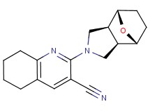 2-[(1R*,2R*,6S*,7S*)-10-oxa-4-azatricyclo[5.2.1.0~2,6~]dec-4-yl]-5,6,7,8-tetrahydro-3-quinolinecarbonitrile