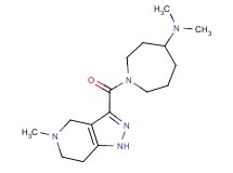 N,N-dimethyl-1-[(5-methyl-4,5,6,7-tetrahydro-1H-pyrazolo[4,3-c]pyridin-3-yl)carbonyl]-4-azepanamine