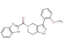 5-(1H-benzimidazol-2-ylcarbonyl)-3-(2-methoxyphenyl)-4,5,6,7-tetrahydro-1H-pyrazolo[4,3-c]pyridine