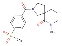 7-methyl-2-[4-(methylsulfonyl)benzoyl]-2,7-diazaspiro[4.5]decan-6-one