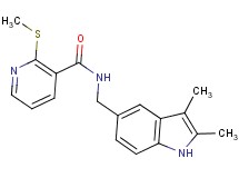 N-[(2,3-dimethyl-1H-indol-5-yl)methyl]-2-(methylthio)nicotinamide