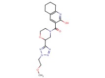 3-({2-[2-(2-methoxyethyl)-2H-tetrazol-5-yl]-4-morpholinyl}carbonyl)-5,6,7,8-tetrahydro-2-quinolinol