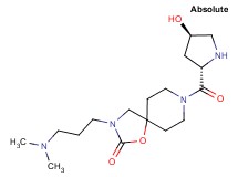 3-[3-(dimethylamino)propyl]-8-[(4R)-4-hydroxy-L-prolyl]-1-oxa-3,8-diazaspiro[4.5]decan-2-one dihydrochloride