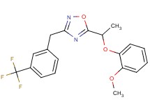 5-[1-(2-methoxyphenoxy)ethyl]-3-[3-(trifluoromethyl)benzyl]-1,2,4-oxadiazole