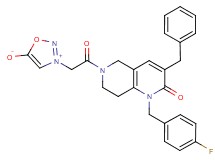 3-{2-[3-benzyl-1-(4-fluorobenzyl)-2-oxo-1,5,7,8-tetrahydro-1,6-naphthyridin-6(2H)-yl]-2-oxoethyl}-1,2,3-oxadiazol-3-ium-5-olate