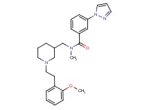 N-({1-[2-(2-methoxyphenyl)ethyl]-3-piperidinyl}methyl)-N-methyl-3-(1H-pyrazol-1-yl)benzamide