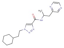 1-(2-cyclohexylethyl)-N-[1-methyl-2-(2-pyrazinyl)ethyl]-1H-1,2,3-triazole-4-carboxamide
