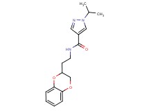 N-[2-(2,3-dihydro-1,4-benzodioxin-2-yl)ethyl]-1-isopropyl-1H-pyrazole-4-carboxamide