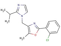 2-(2-chlorophenyl)-4-[(2-isopropyl-1H-imidazol-1-yl)methyl]-5-methyl-1,3-oxazole