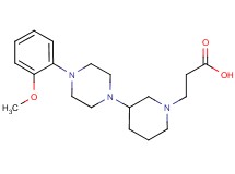 3-{3-[4-(2-methoxyphenyl)-1-piperazinyl]-1-piperidinyl}propanoic acid
