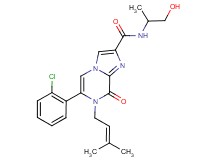 6-(2-chlorophenyl)-N-(2-hydroxy-1-methylethyl)-7-(3-methylbut-2-en-1-yl)-8-oxo-7,8-dihydroimidazo[1,2-a]pyrazine-2-carboxamide
