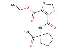 ethyl 5-({[1-(aminocarbonyl)cyclopentyl]amino}carbonyl)-1H-imidazole-4-carboxylate