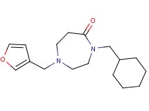 4-(cyclohexylmethyl)-1-(3-furylmethyl)-1,4-diazepan-5-one