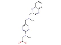 N-methyl-N-(5-{[methyl(quinoxalin-2-ylmethyl)amino]methyl}pyrimidin-2-yl)glycine