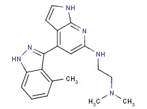 N,N-dimethyl-N'-[4-(4-methyl-1H-indazol-3-yl)-1H-pyrrolo[2,3-b]pyridin-6-yl]ethane-1,2-diamine