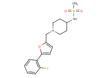 N-(1-{[5-(2-fluorophenyl)-2-furyl]methyl}piperidin-4-yl)methanesulfonamide
