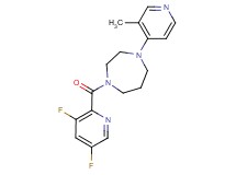 1-[(3,5-difluoro-2-pyridinyl)carbonyl]-4-(3-methyl-4-pyridinyl)-1,4-diazepane