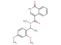 N-[1-(2,4-dimethoxyphenyl)ethyl]-N-methyl-1-oxo-1,2-dihydroisoquinoline-4-carboxamide