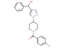 {1-[1-(4-chlorobenzoyl)-4-piperidinyl]-1H-1,2,3-triazol-4-yl}(phenyl)methanol