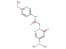 2-[4-(dimethylamino)-6-oxo-1(6H)-pyridazinyl]-N-(6-methoxy-3-pyridinyl)acetamide