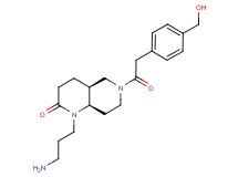 (4aS*,8aR*)-1-(3-aminopropyl)-6-{[4-(hydroxymethyl)phenyl]acetyl}octahydro-1,6-naphthyridin-2(1H)-one