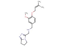 (6,7-dihydro-5H-pyrrolo[2,1-c][1,2,4]triazol-3-ylmethyl){3-methoxy-4-[(3-methylbut-2-en-1-yl)oxy]benzyl}amine