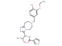 N-{1-[7-(3-ethoxy-4-hydroxybenzyl)-6,7,8,9-tetrahydro-5H-[1,2,4]triazolo[4,3-d][1,4]diazepin-3-yl]-2-methylpropyl}-3-furamide