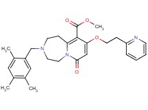 methyl 7-oxo-9-[2-(2-pyridinyl)ethoxy]-3-(2,4,5-trimethylbenzyl)-1,2,3,4,5,7-hexahydropyrido[1,2-d][1,4]diazepine-10-carboxylate